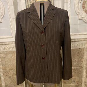 Danny & Nicole. Size 16. Professional Pinstripe Blazer Jacket. Lined. WTC
